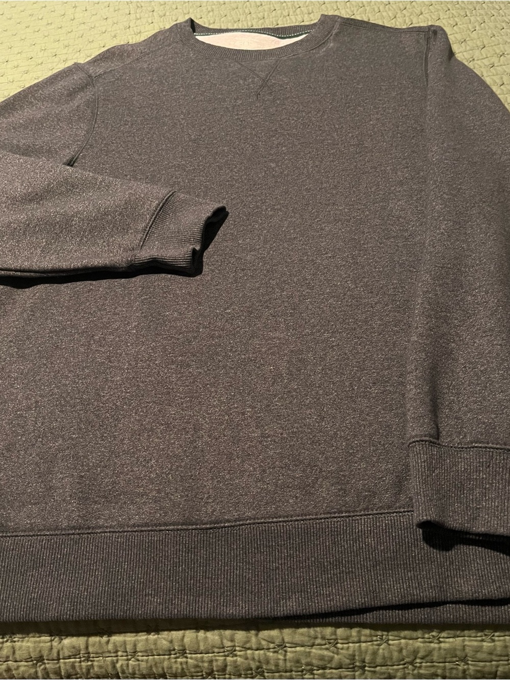 Men’s G.H. Bass & Co.  Crewneck Sweatshirt - Charcoal Gray XL